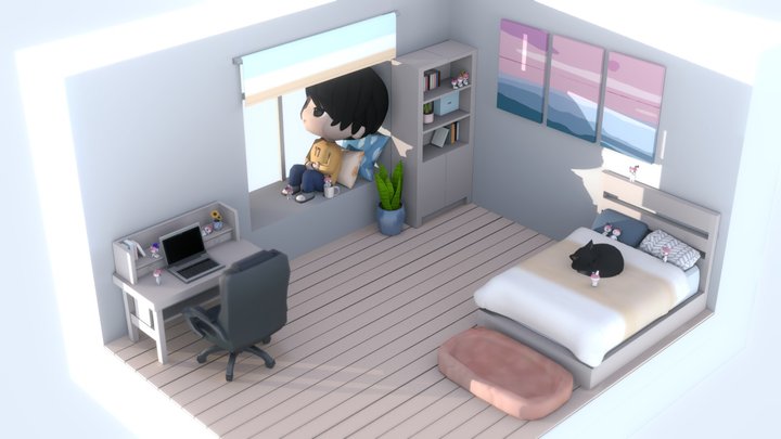 wonwoo's room 3D Model