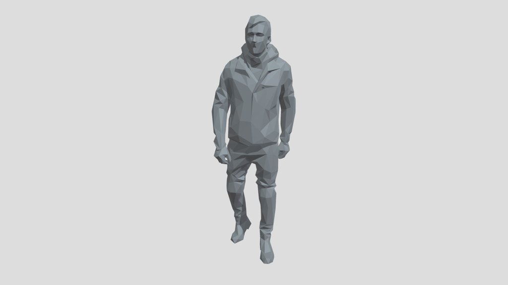 Lowpoly Male Walking