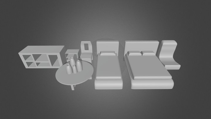 some furniture/muebles 3D Model