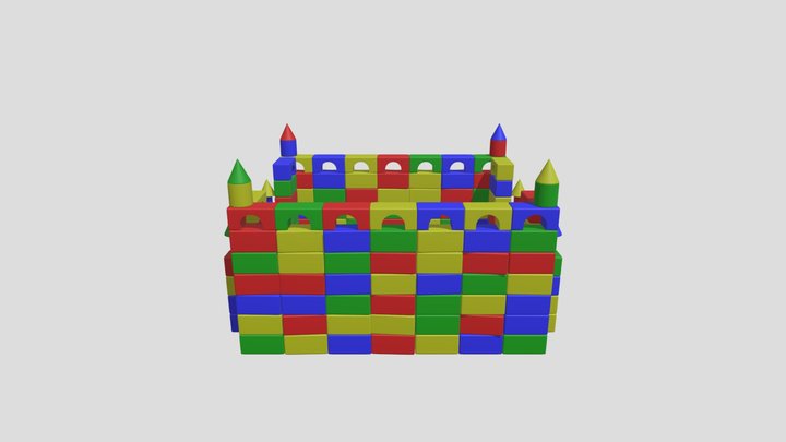 Toy Castle 3D Model