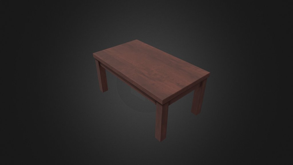 Simple wooden table
