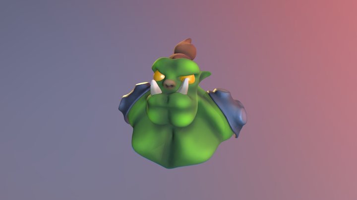 Orc Bust 3D Model