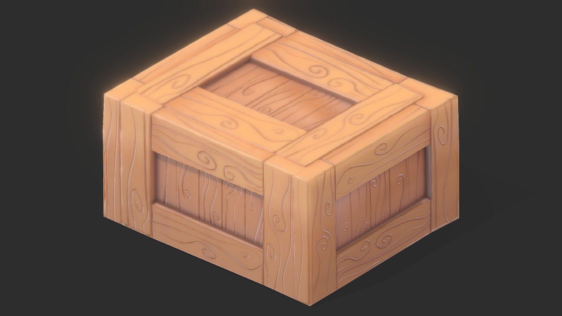 Cartoon Wood Box - Buy Royalty Free 3D model by zames1992 [fb608eb ...