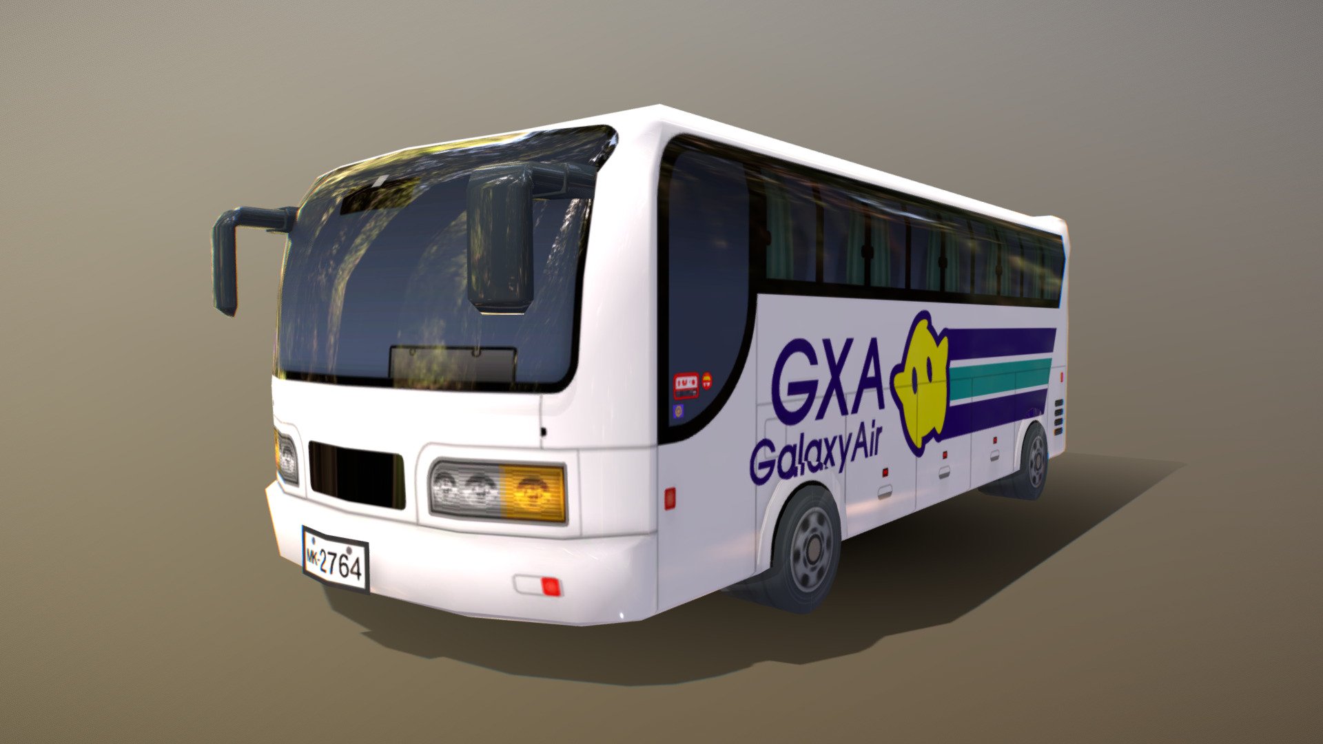 Bus (GXA) Galaxy Air - Mario Kart 8 - Buy Royalty Free 3D model by ...