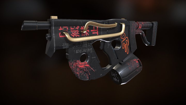 smg_weapon_6.3k tris 3D Model