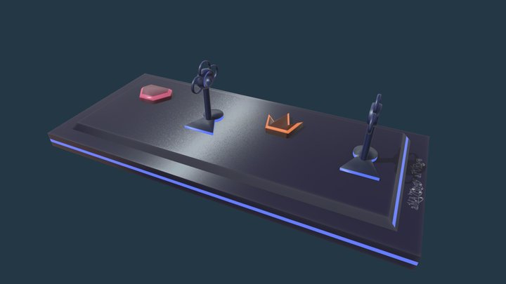 Arcade neon controller 3D Model