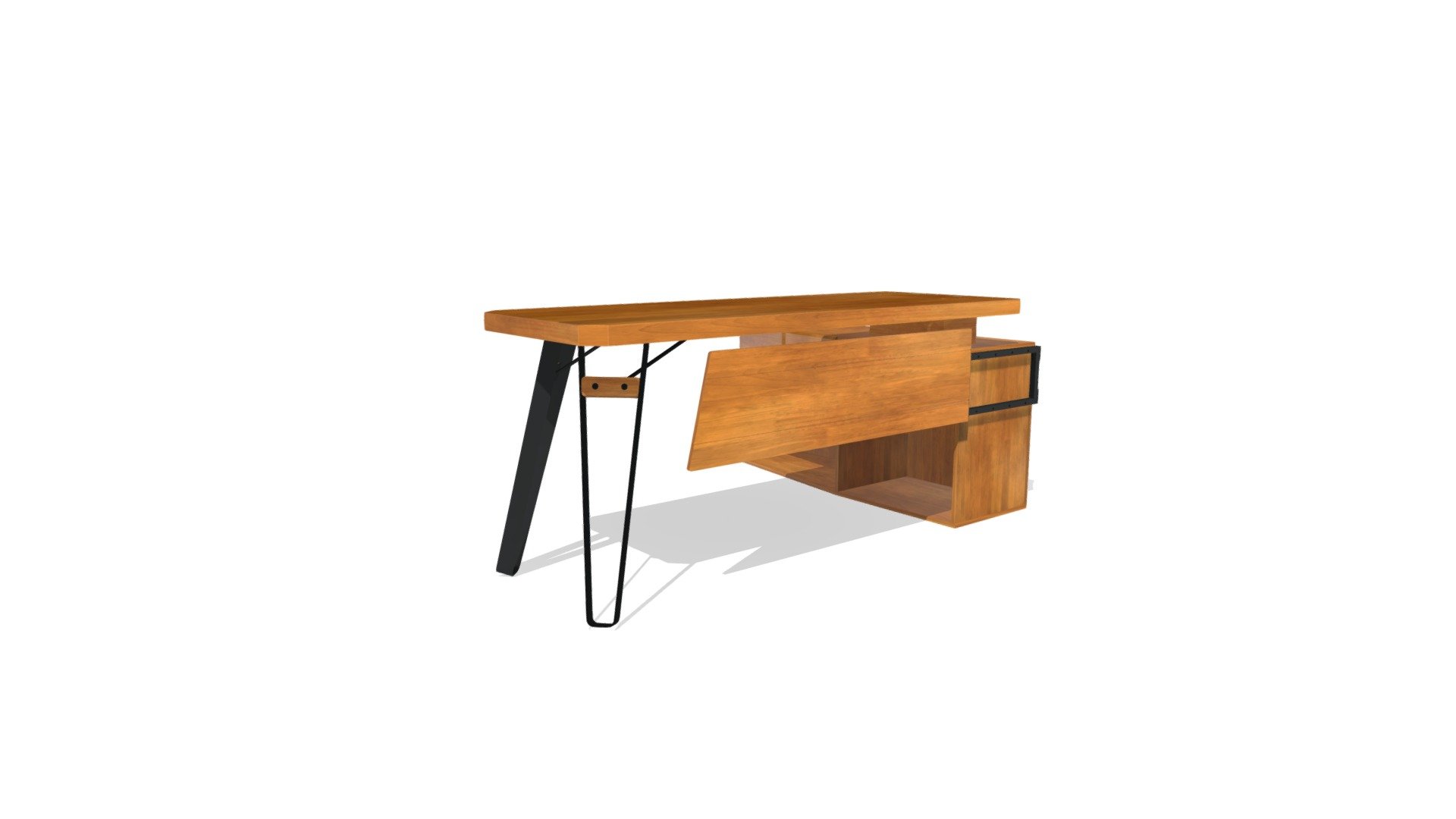 (TBW-02) TABULAR WORKING TABLE 180x124x75cm — Sketchfab embed 3D viewer