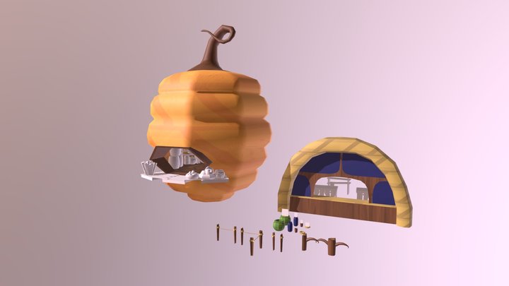 Fairymarket: Store & Assets 3D Model