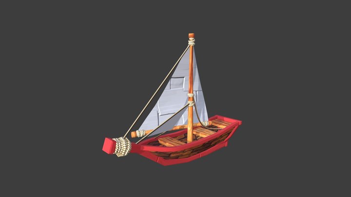 SM_ Boat Small 3D Model