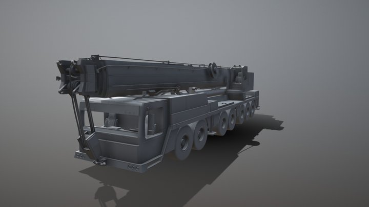 Mobile crane 3D Model