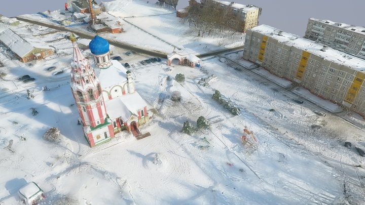 Храм Скоропослушницы в Чурилково 3D Model