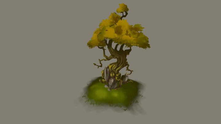 Organic Tree 3D Model