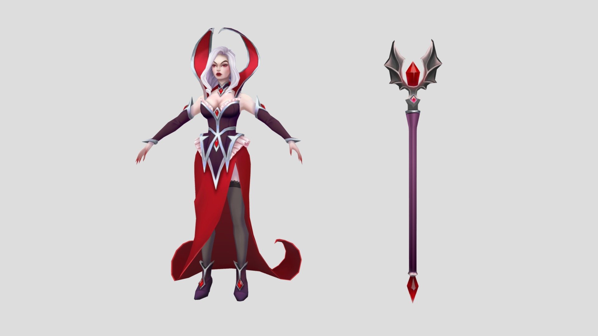 Vampiress - 3D model by zookininas [fb64f49] - Sketchfab