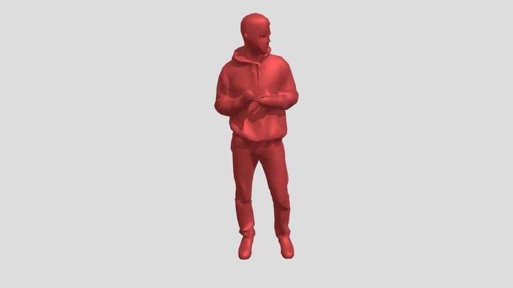 Lowpoly Male Standing – Modèle 3D gratuit STL