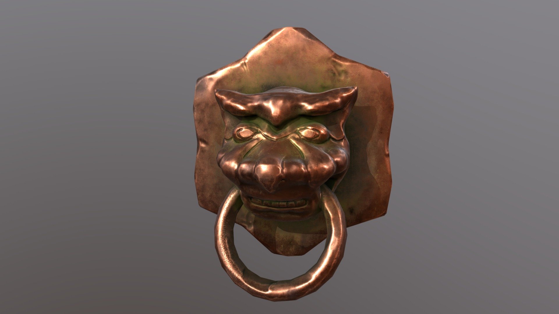 Door Knocker.Low Poly model