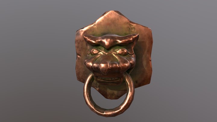 Door Knocker.Low Poly model 3D Model