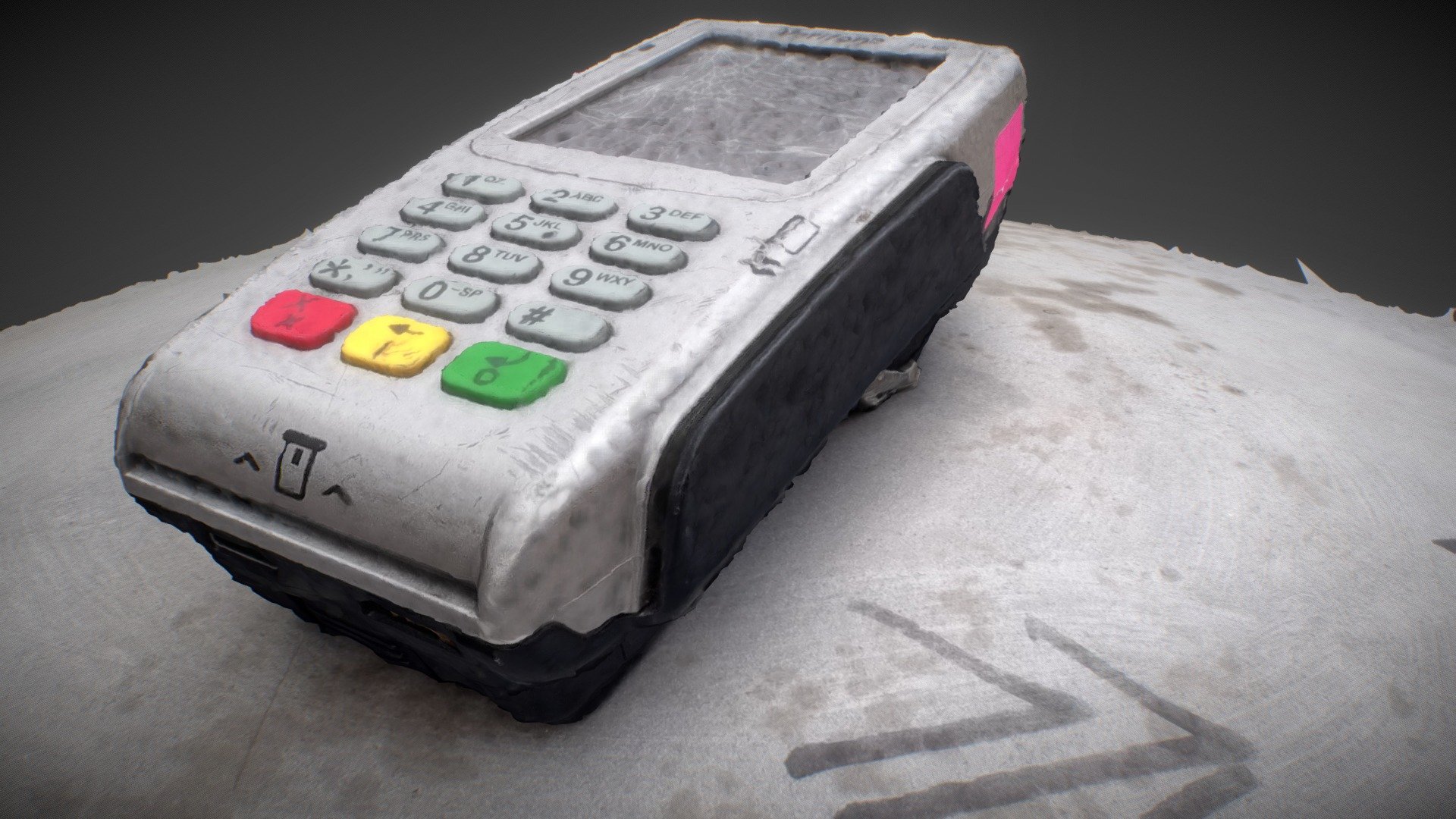 Broken card reader, Terrassa, Catalunya Download Free 3D model by