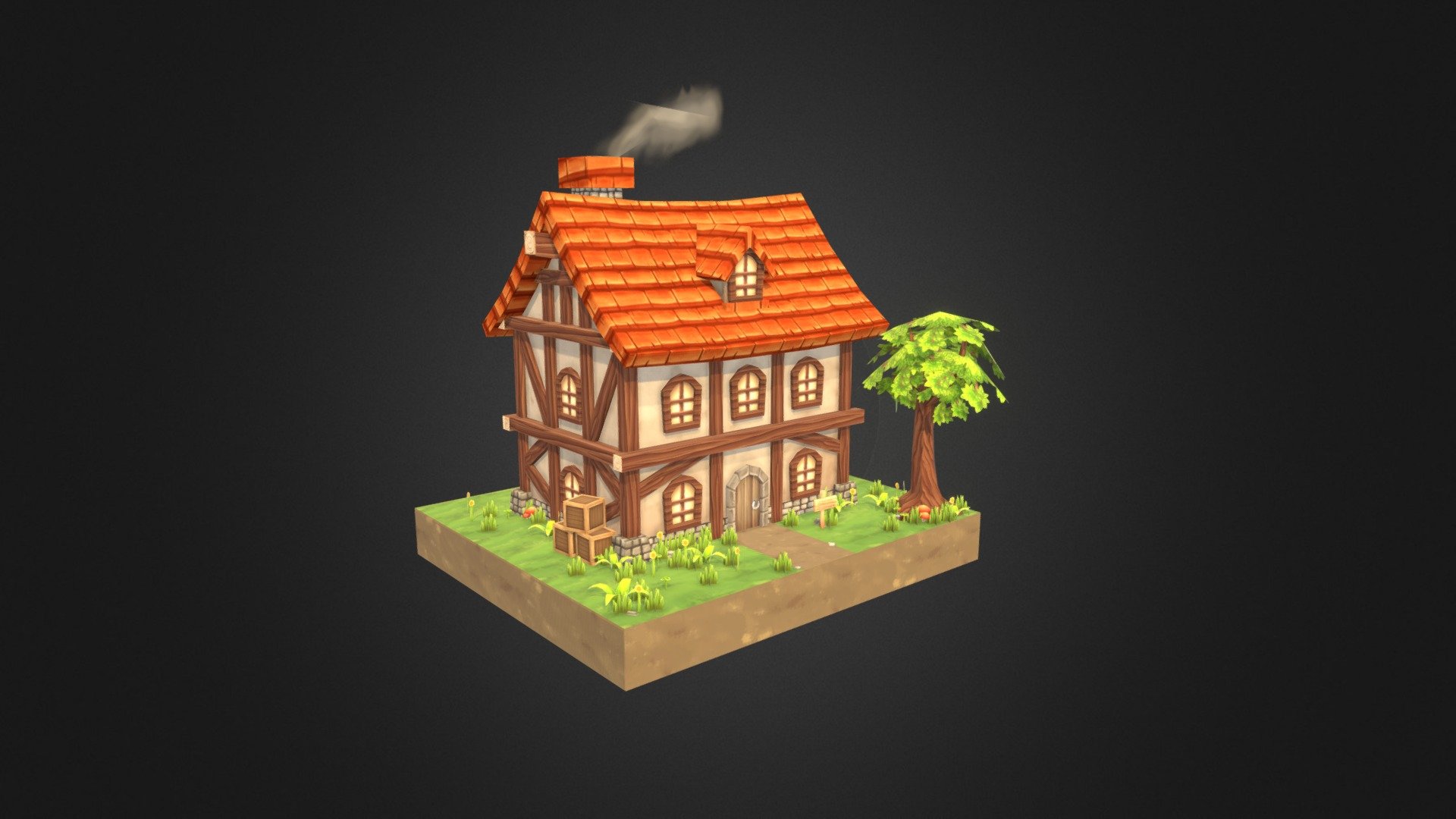 Forest hut - 3D model by XialiMu.Bell [fb675ee] - Sketchfab