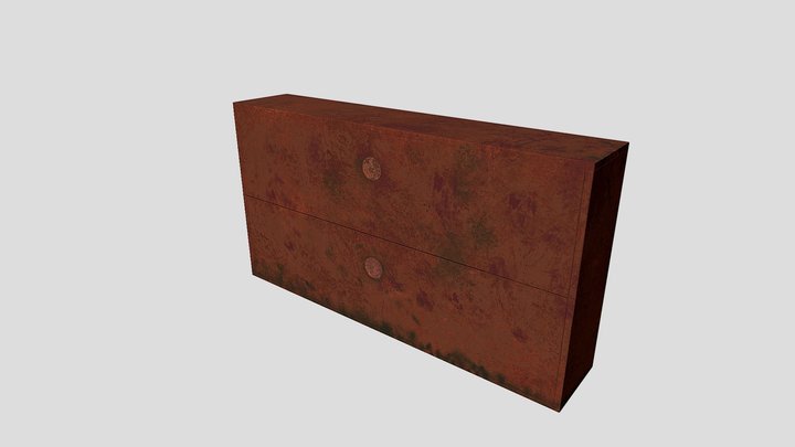 Rusty old Cabinet 3D Model
