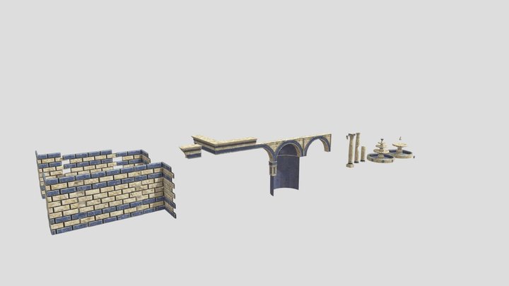 Corinthian Modular Props 3D Model