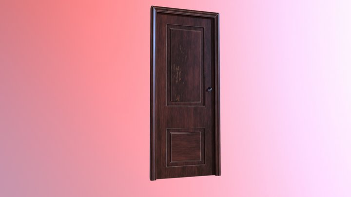 Door Wood 3D Model