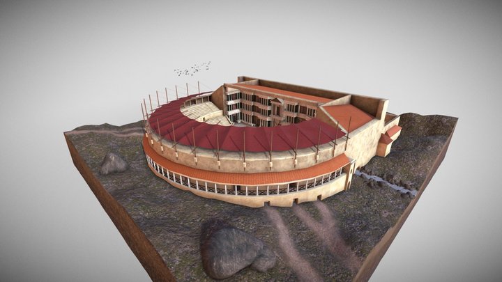 Roman Theater 3D Model