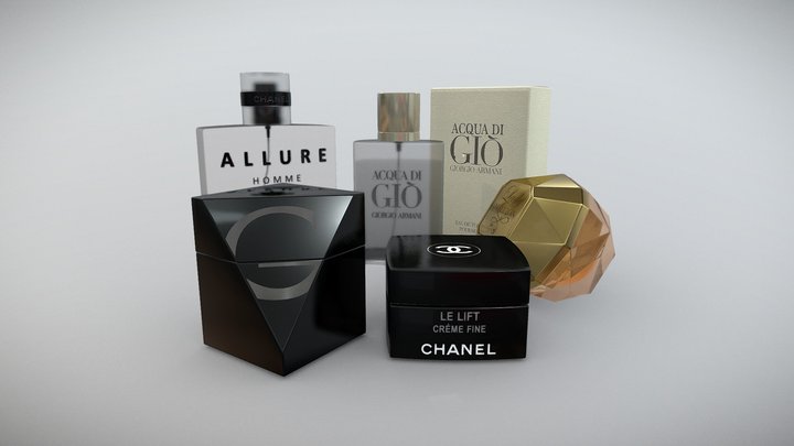 Perfumes 3D Model