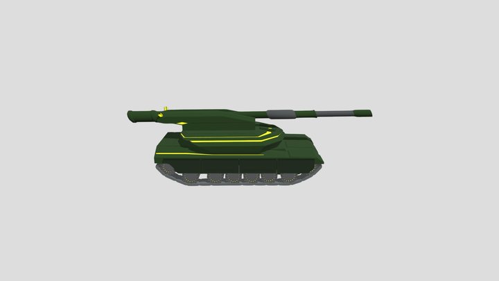 Futuristic Artillery concept 3D Model
