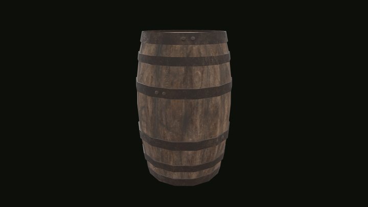 Barrel - Pirate ship 3D Model