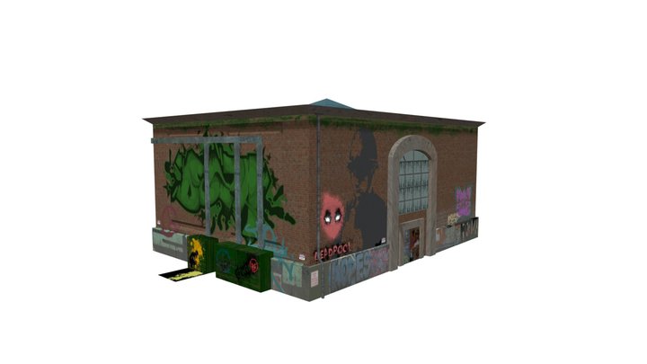 UK-TRAIN-POWER-STATION 3D Model