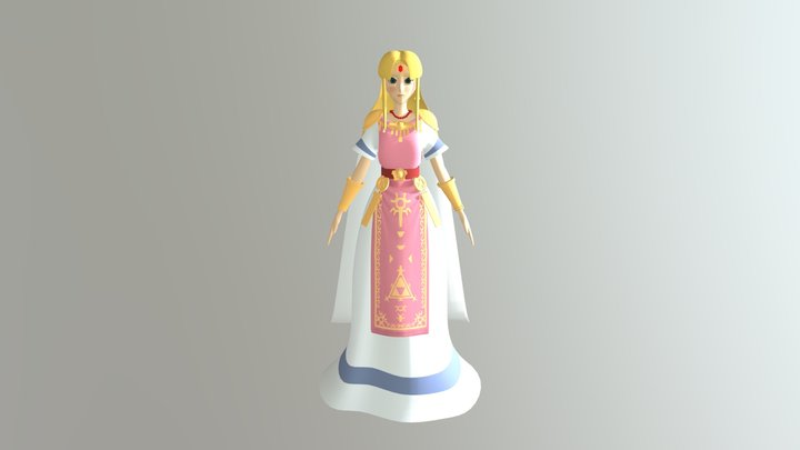 Princess Zelda 3D Model