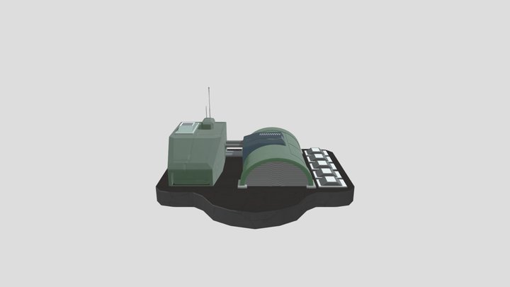 Command and Conquer style building 3D Model
