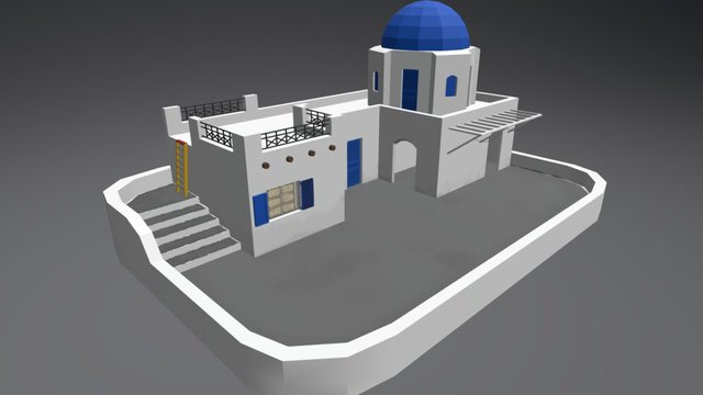 Santorini 3D Model