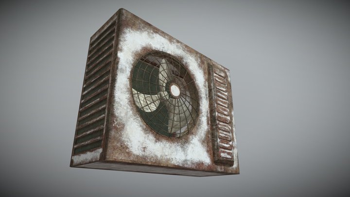 Rusty Air Conditioner 3D Model