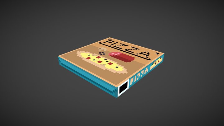 Frozen Pizza Box 3D Model