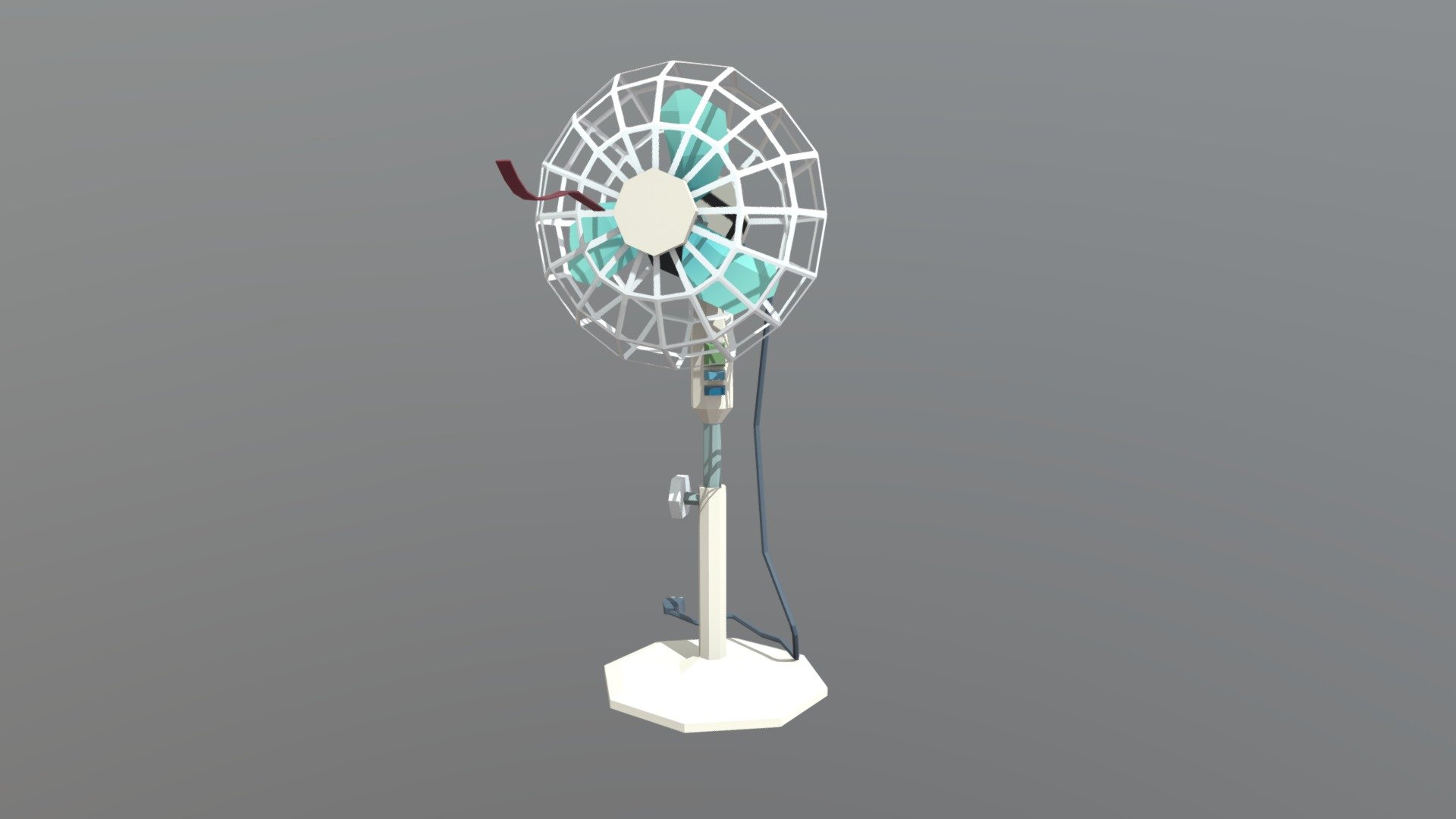 Low poly asset: Standing Fan - Download Free 3D model by Kieran H (@kh ...