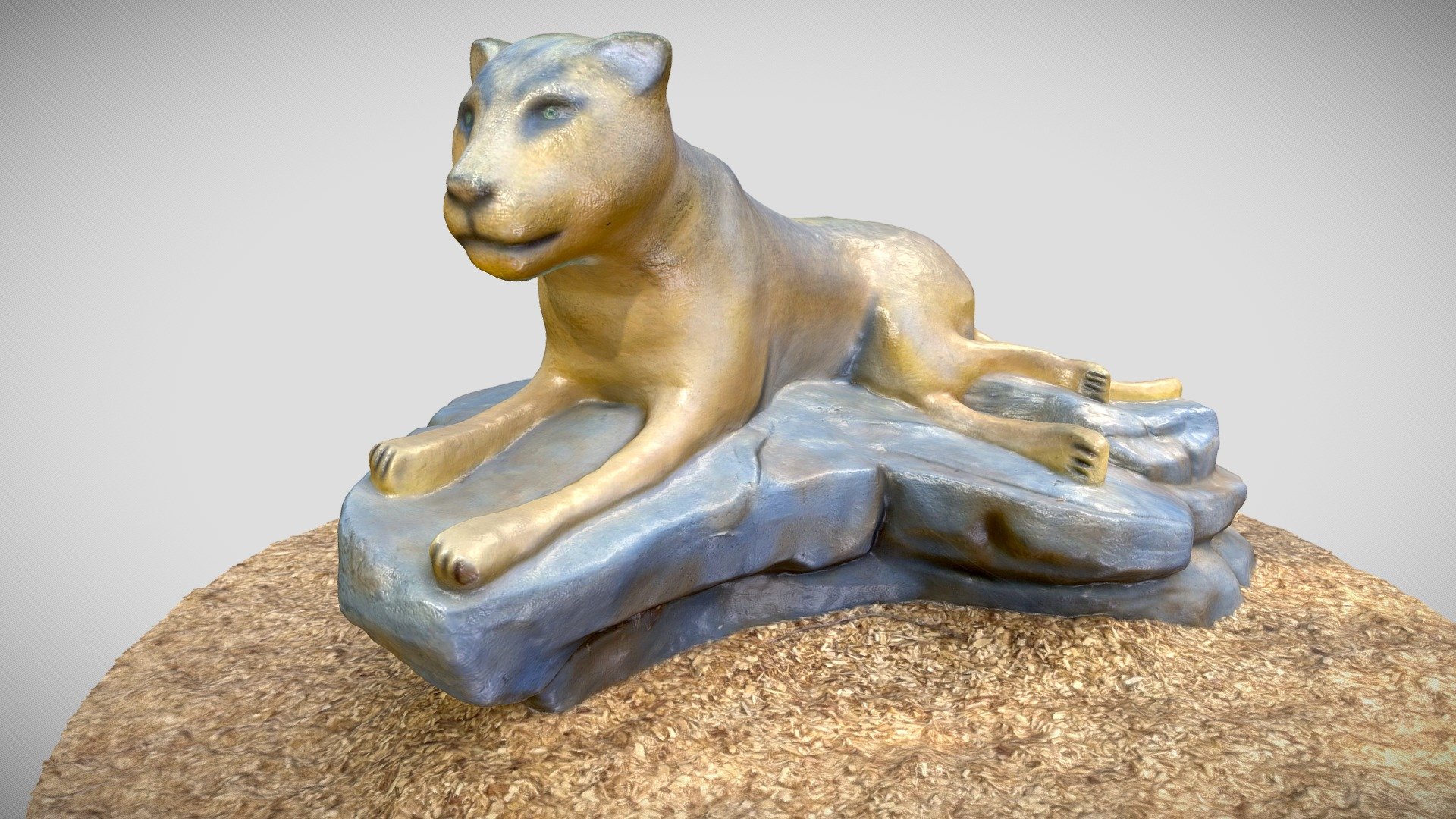Mountain Lion Playground Statue