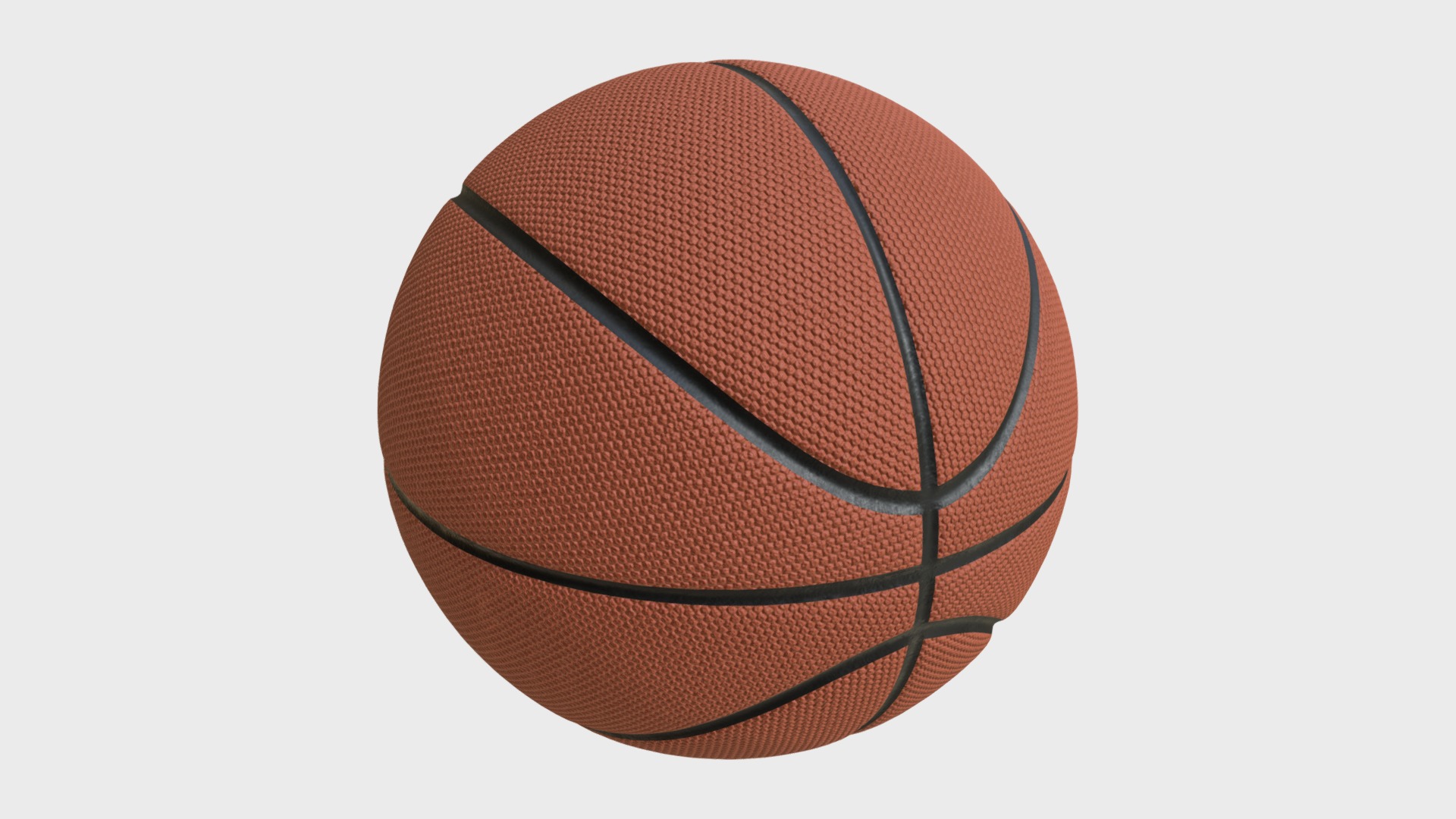 3D model Basketball Ball - This is a 3D model of the Basketball Ball. The 3D model is about a basketball on a white background.