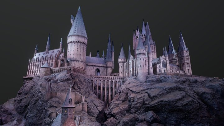 Hogwarts Model Scan - Warner Bros Studio 3D Model