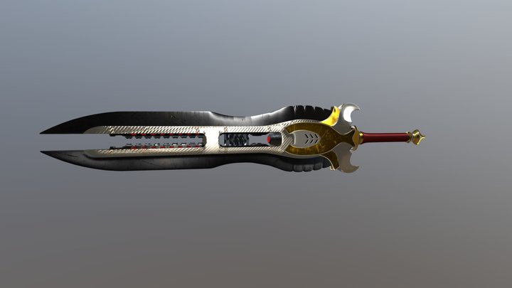 Gauss Sword 3D Model