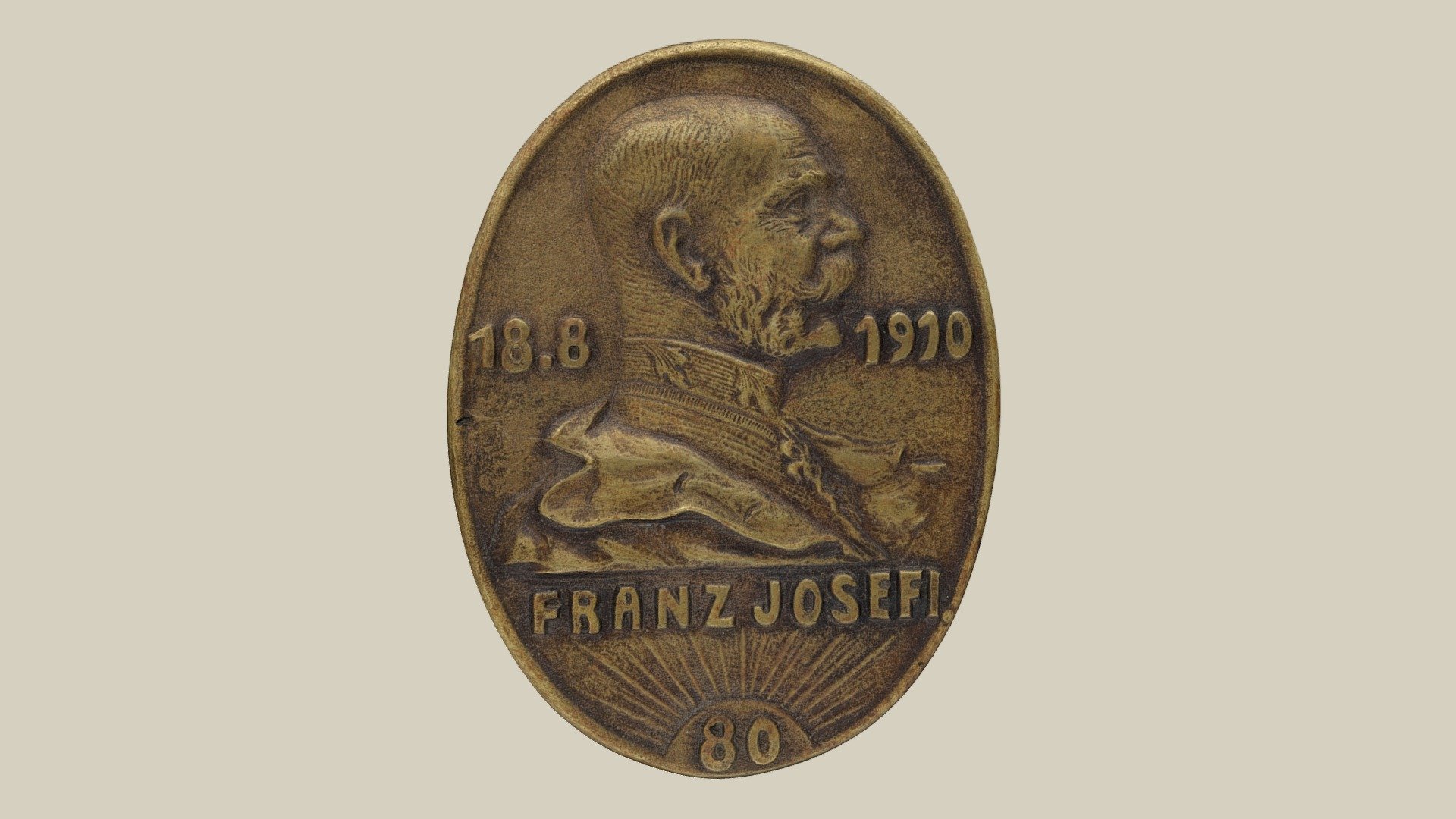Medaille Franz Joseph I. — Sketchfab embed 3D viewer