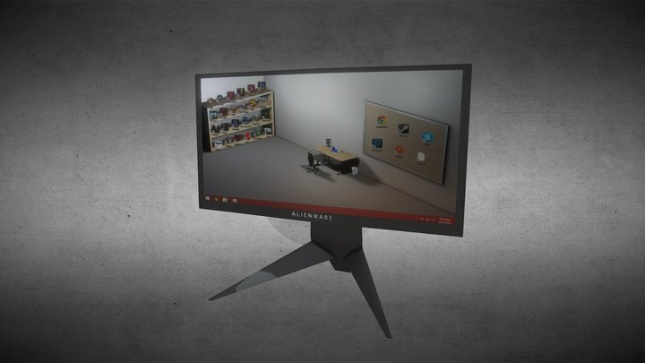 Monitor Alienware 3D Model