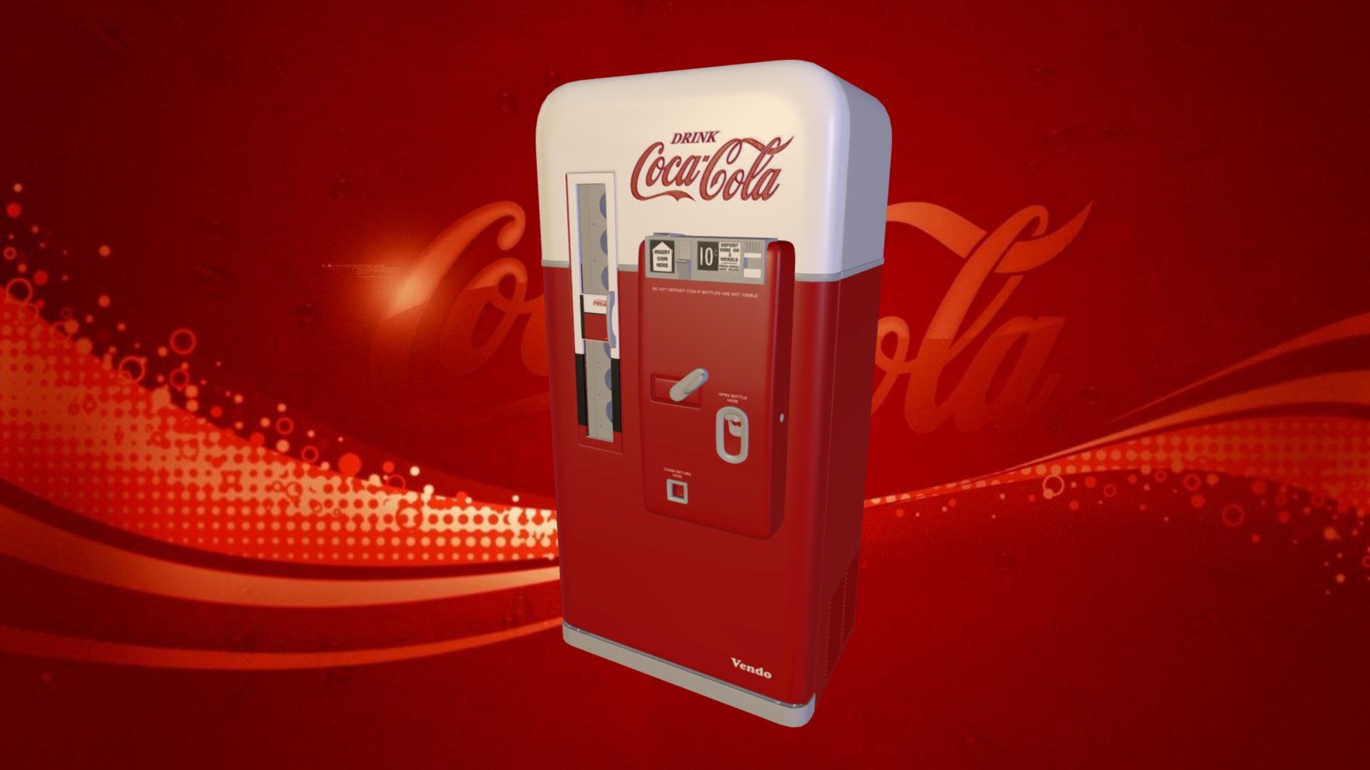 Coca Cola Vending Machine - 3D model by noirfx [fb71cb7] - Sketchfab