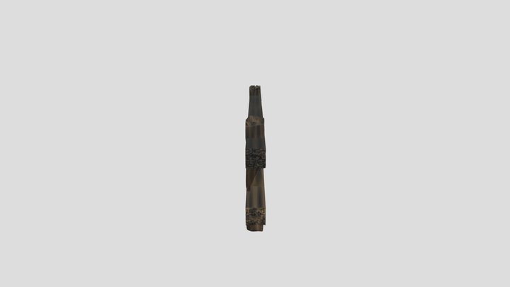 Worn out wooden fence 3D Model