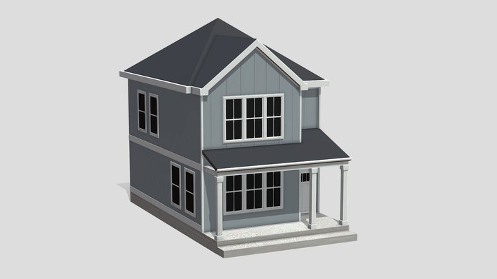 American style house 3D Model