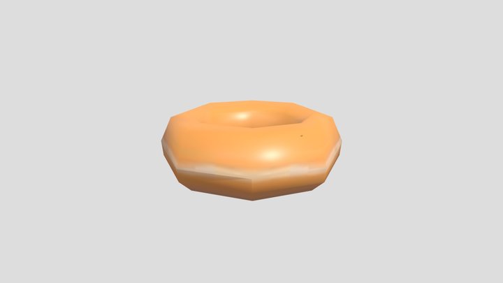 PS1 Donut 3D Model