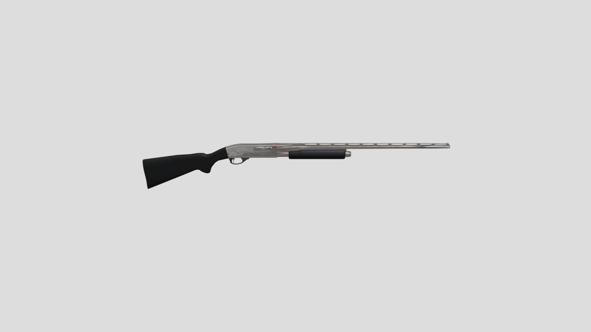 Low Poly Remington 870 Shotgun