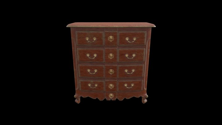 Old chest 3D Model