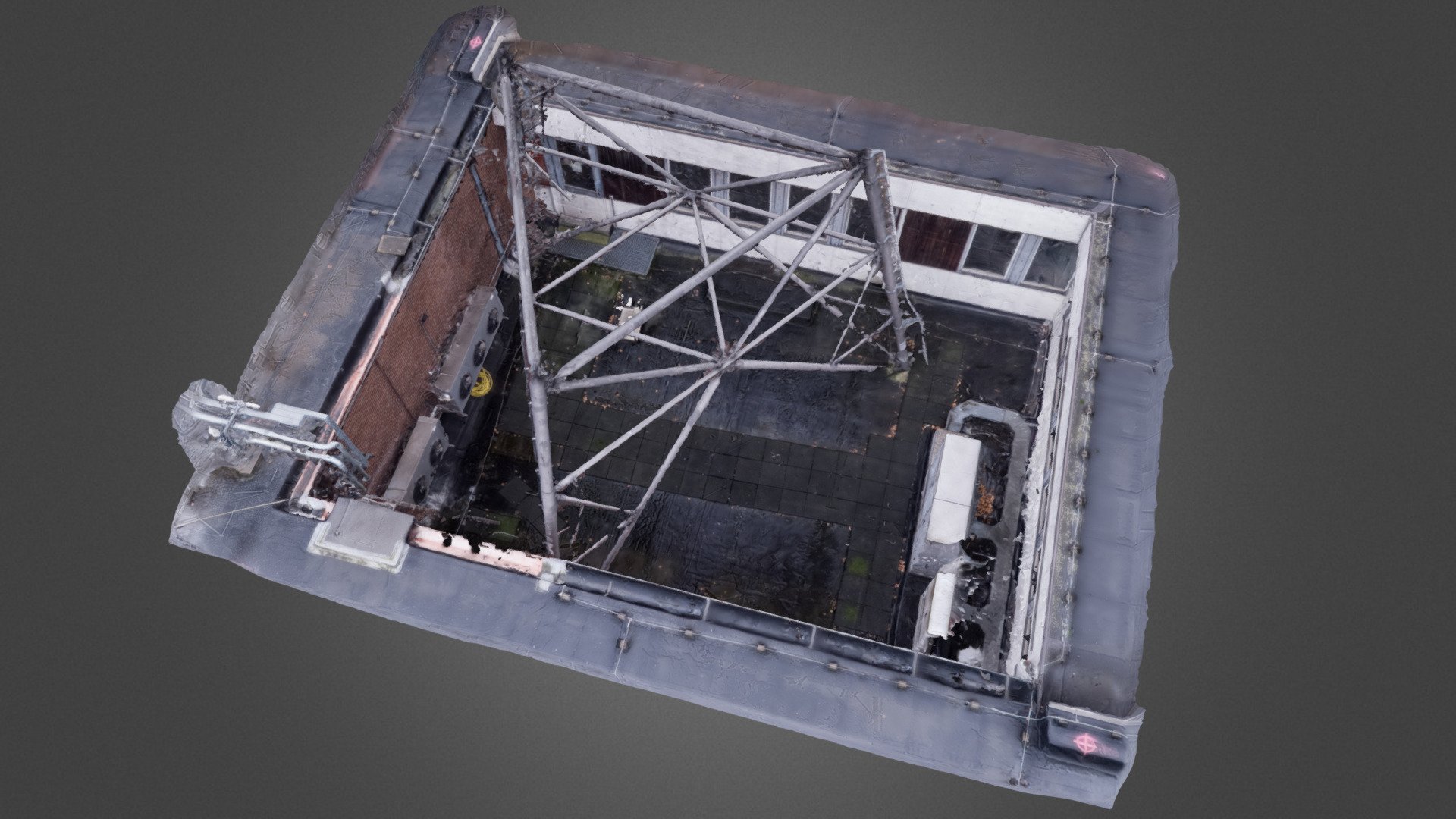Stahlgittermast Schuss 1  10.12.2020 — Sketchfab embed 3D viewer