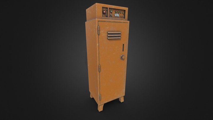 Retro Futuristic Locker – Free 3D Model STL